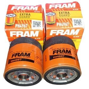 (2) FRAM PH4967 Extra‎ Guard Passenger Car Spin-On Oil Filter Pack Of (SET of 2)
